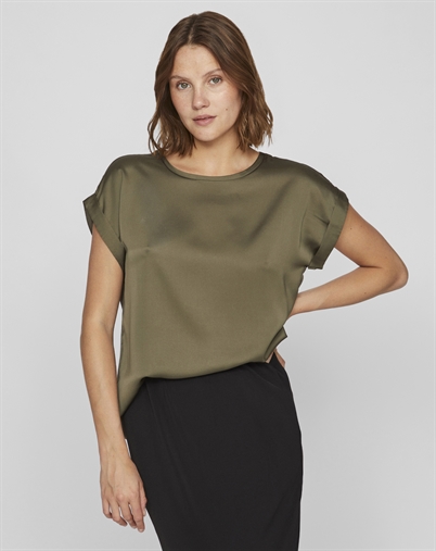  Ellette Satin Bluse - Vila
